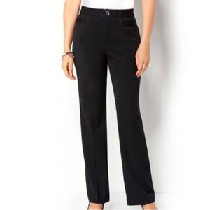 Christopher & Banks Black Workwear Classic Fit Downtown Trouser 8 Petite Pant